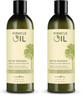 Earthly Body Miracle Oil Tea Tree Shampoo bottle front for gentle daily cleansing