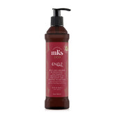 Earthly Body MKS eco Endz bottle front shows nourishing split end care for visibly thicker ends.