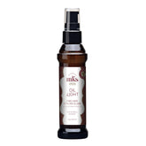 Earthly Body MKS Eco Hair Elixir bottle provides lightweight hydration for fine hair.