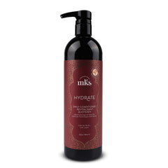 Earthly Body MKS Eco Hydrate Conditioner original scent bottle front, nourishing formula on display.