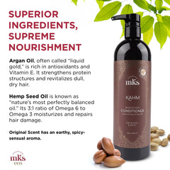 Argan oil glow in the conditioner suggests added shine and moisture option.