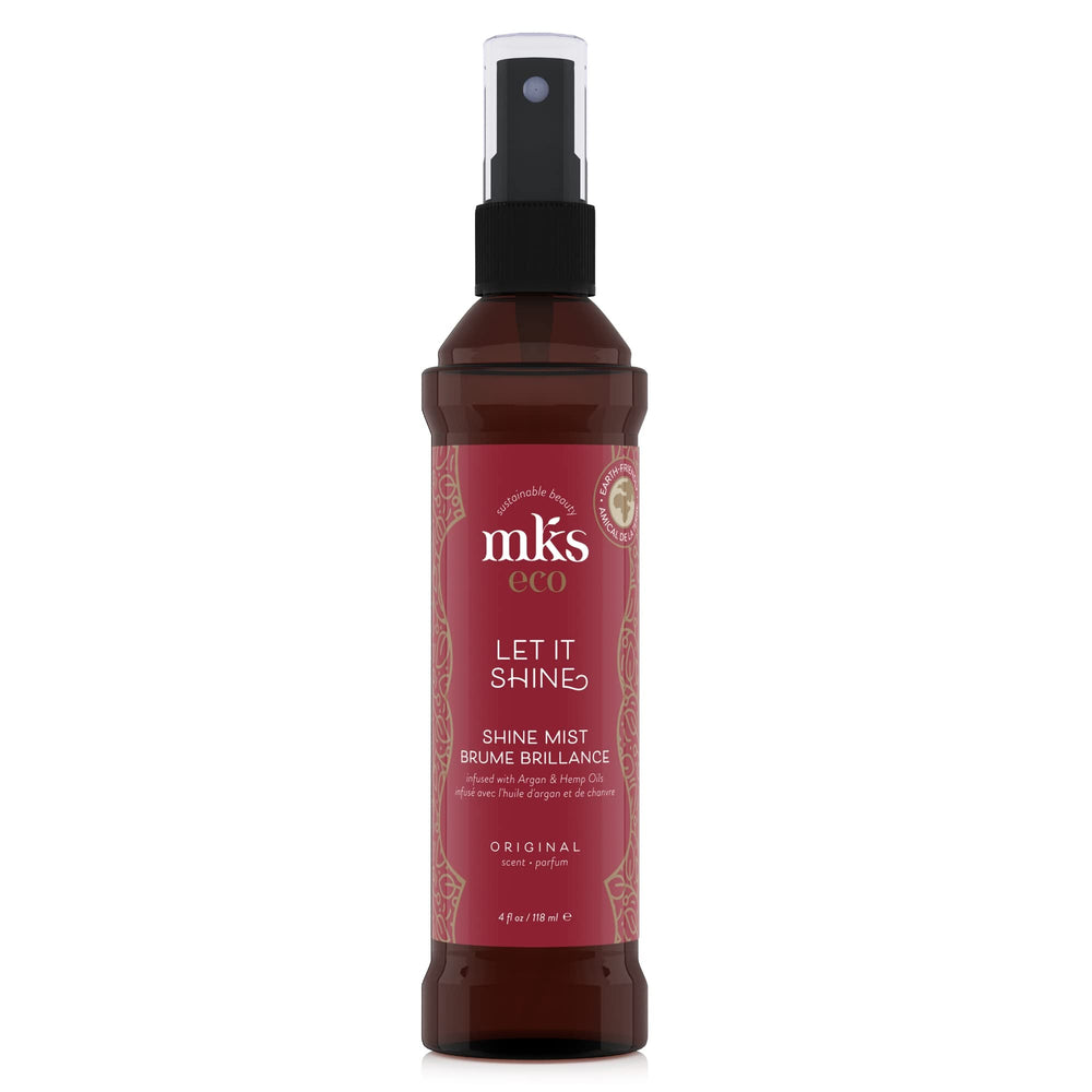 Earthly Body Let It Shine bottle pour highlights silky shine for easy styling