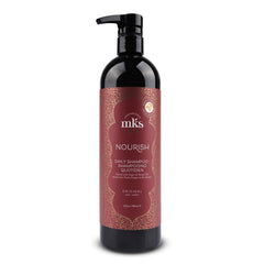 Earthly Body MKS Eco Nourish Shampoo bottle front, original scent, vegan and color-safe.