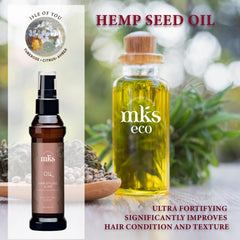 Earthly Body MKS Eco Oil frizz control for smoother strands