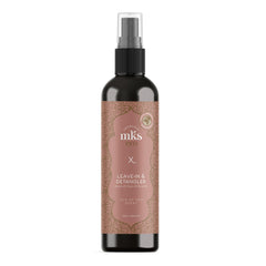 Earthly Body MKS eco X bottle highlighting argan oil for detangling
