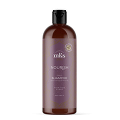 Earthly Body MKS eco X Nourish Shampoo High Tide bottle front showing color-safe cleansing
