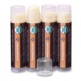 Earth's Daughter coconut lip balm 4-pack front view for dry lips relief
