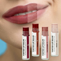 Earth's Daughter Pink Champagne tinted balm adds gentle moisture and color.