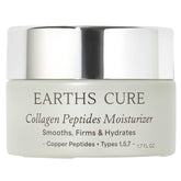 EarthsCure Nano Peptide Moisturizer on the face application for hydration and smoothing