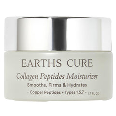 EarthsCure Nano Peptide Moisturizer on the face application for hydration and smoothing