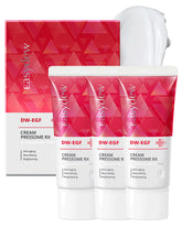 EASYDEW DW-EGF Pressome RX Cream jar closeup shows rich texture for hydration