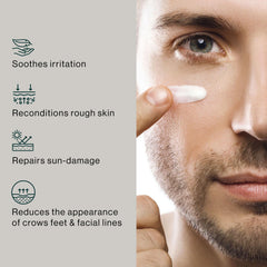 eb5 Men's Face Cream texture close-up highlighting lightweight hydration