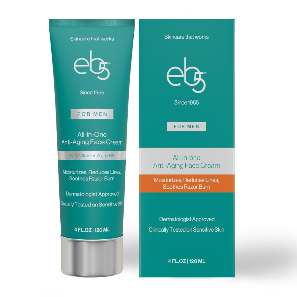 eb5 Men's Face Cream tube front view for daily hydration