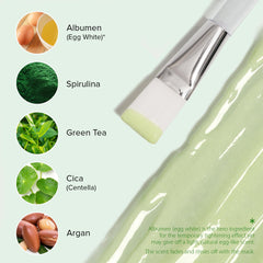 Mixing spatula facilitates precise blending for consistent results.