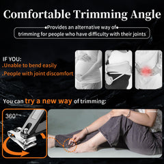 EBEWANLI long-handle toenail clippers provide leverage for seniors.
