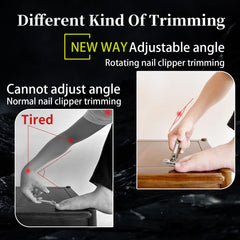 EBEWANLI stainless steel clippers stay sharp for thick nails.