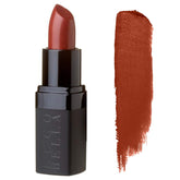 Ecco Bella Rosewood lipstick bullet swatch shows rich color for all day wear.