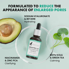 Eclat Skincare Clarifying Niacinamide Serum bottle closeup highlighting hydration benefits