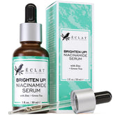 Eclat Skincare Clarifying Niacinamide Serum label with clean formula for even tone