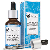 Eclat Skincare hyaluronic serum bottle with pump for deep moisture