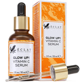Eclat Skincare Vitamin C Serum bottle pour for radiant glow