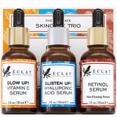 Eclat Skincare Vitamin C serum bottle boosts radiance for brighter skin.