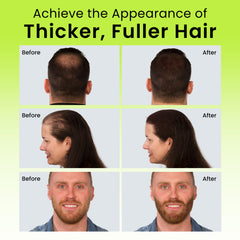 Eclipse Hair Fibers Dark Blonde crown coverage creates a fuller silhouette.