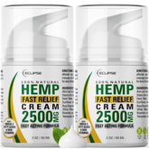 Eclipse Hemp Cream non-greasy application on skin with quick absorption and fresh scent