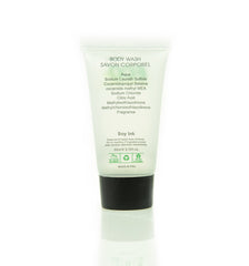 Green tea scented ECO Amenities body wash for a unisex cleansing experience.