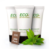 Eco Amenities travel-size lotion tubes with twist caps for guest amenities and travel.