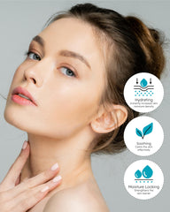 Close-up of ECO BEYOND Angel Aqua gel texture applying on skin