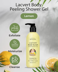 Close-up of BEYOND Lacvert lemon texture highlights fine exfoliant.