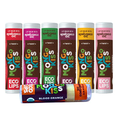 Eco Lips Mongo Kiss Blood Orange tube for on-the-go hydration