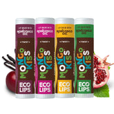 Eco Lips Mongo Kiss pack front shows organic lip care for daily moisture.