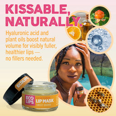 Eco Lips application scene illustrating smooth, easy lip conditioning