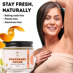 ECO ROOTS underarm application showing creamy texture for fresh confidence