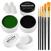 EcoFavor black face paint jar for bold Halloween looks with full coverage