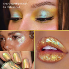 ecofavor Multichrome Eyeshadow high pigmentation yields vibrant payoff with a single swipe.