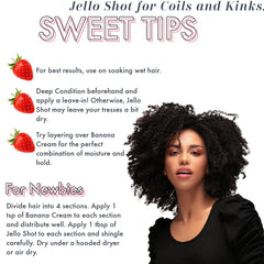 Ecoslay Jello Shot Gel curl definition with smooth texture and lasting shape.