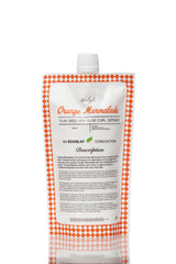 Ecoslay Orange Marmalade bottle pour shows easy application for lasting hold and defined curls.