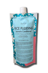 Ecoslay Rice Pudding Leave-In Bottle with creamy formula for frizz control.