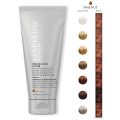 ECRU New York Luxe Gloss application on natural hair enhances brightness and smoothness.