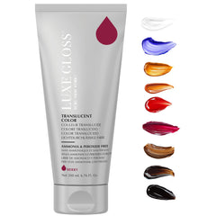 ECRU New York Luxe Gloss Berry bottle shows color-brightening shine for natural and color-treated hair