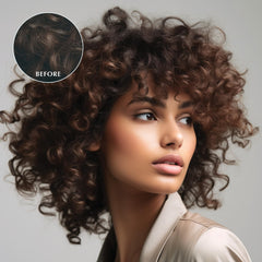 ECRU New York Luxe Gloss demonstrates a glass-like shine on hair strands.