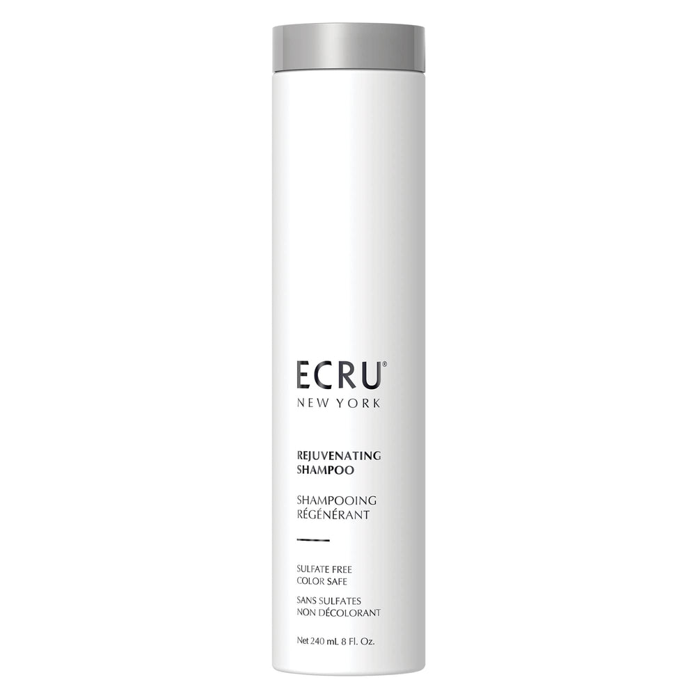 ECRU New York Rejuvenating Shampoo bottle pour for easy, hydrating application