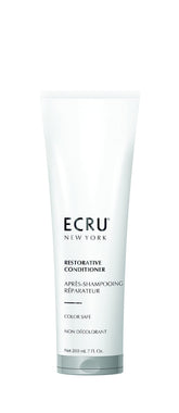 Ecru New York Restorative Conditioner bottle for shiny, manageable, nourished hair.