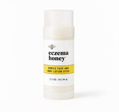 ECZEMA HONEY Gentle Lotion Stick bottle for daily dry skin relief.