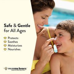 Ingrédients coco et aloe dans Eczema Honey pour hydratation.