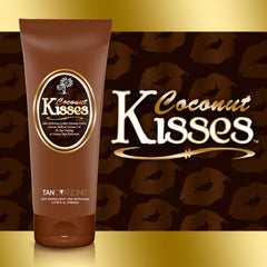 Ed Hardy Coconut Kisses Golden Tanning Lotion texture close-up for smooth application.