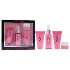 Ed Hardy Women’s Gift Set shower steamer releases spa-like fragrance during a shower.